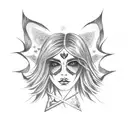 peace, love, rock and roll, feminine, daughter tattoo design idea