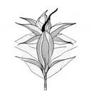 Bird of Paradise tattoo design idea