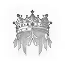 caesar crown tattoo design idea