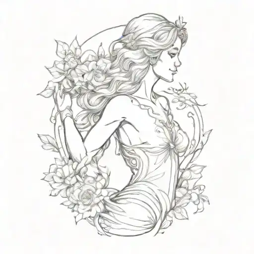 full body Aphrodite realistic sexy girl shoulder tattoo tattoo design idea