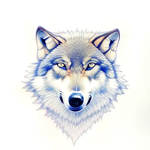 three wolves tattoo design idea