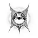 Narsil with eye of Sauron tattoo design idea