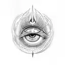 Narsil with eye of Sauron tattoo design idea