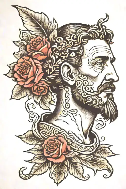 William Shakespeare's Julius Caesar tattoo design idea