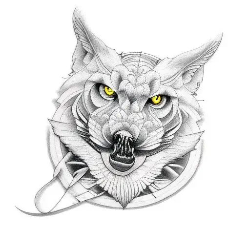 Full moon tattoo design idea