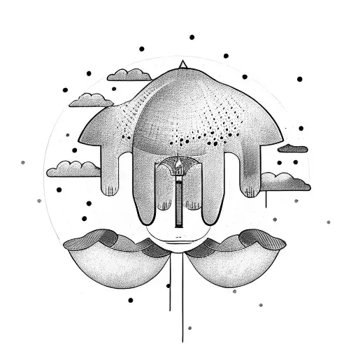 good year blimp tattoo design idea