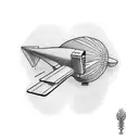 good year blimp tattoo design idea