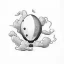 good year blimp tattoo design idea