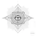 sun rays with letter K and number 18 tattoo design idea