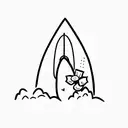 lilo y stitch surfboard tattoo design idea