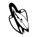 lilo y stitch surfboard tattoo design idea