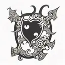 jigsaw puzzle piece tattoo design idea