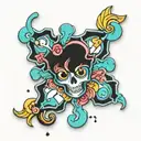 jigsaw puzzle piece tattoo design idea