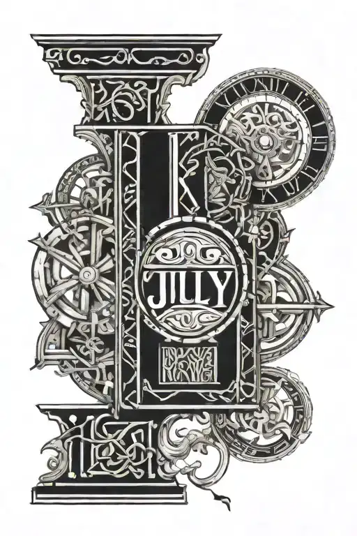 Roman numerals for July 11 2010 tattoo design idea