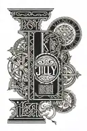 Roman numerals for July 11 2010 tattoo design idea