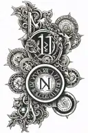 Roman numerals for July 11 2010 tattoo design idea