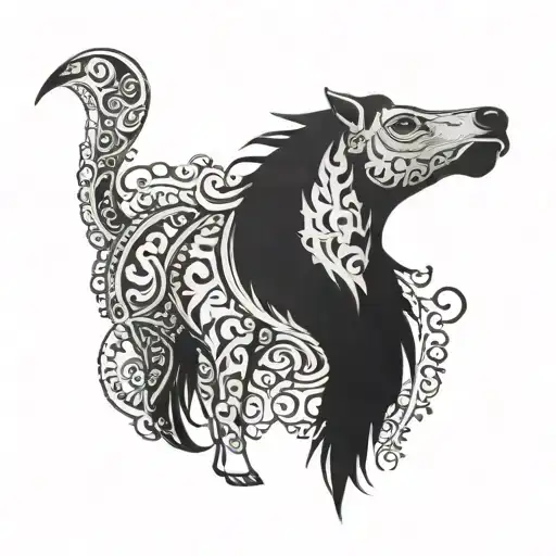 Maximus side view tattoo design idea