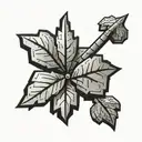 A weed leaf made out of lego bricks, representing your favorite things combined tattoo design idea