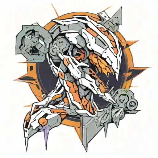 neon genesis evangelion tattoo design idea