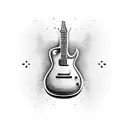 guitar tattoo design idea
