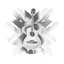 guitar tattoo design idea