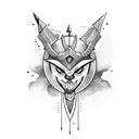 damocles sword tattoo design idea