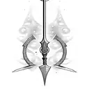damocles sword tattoo design idea