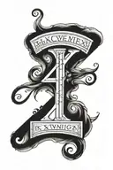 Roman numerals tattoo design idea