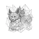 Isaiah and maya in writing  tattoo design idea