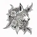 freya diosa nordic with busola tattoo design idea