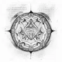 Solomon's seal, supernatural  tattoo design idea