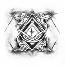 Solomon's seal, supernatural  tattoo design idea