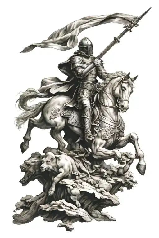 Saint George tattoo design idea