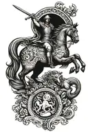 Saint George tattoo design idea