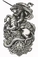Saint George tattoo design idea