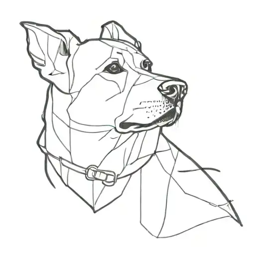 dog carott mix dog tattoo design idea