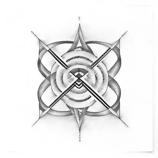 Binary code intertwined with musical notes tattoo design idea