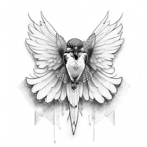 kingfisher tattoo design idea