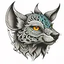 Animal tattoo design idea