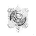 viking vegvisir thor wing tattoo design idea