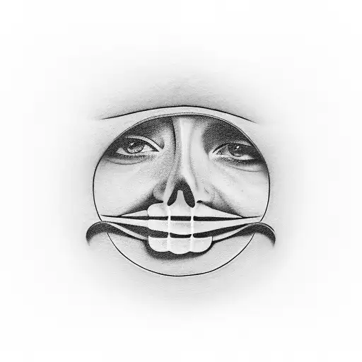 acoustic guitar with hair bread tattoo design idea