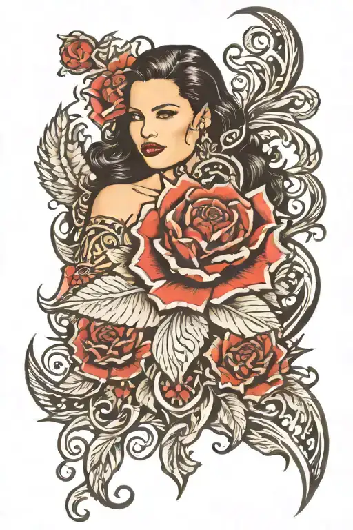 Adriana Lima tattoo design idea