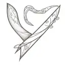 Boomerang with drawings inside tattoo design idea