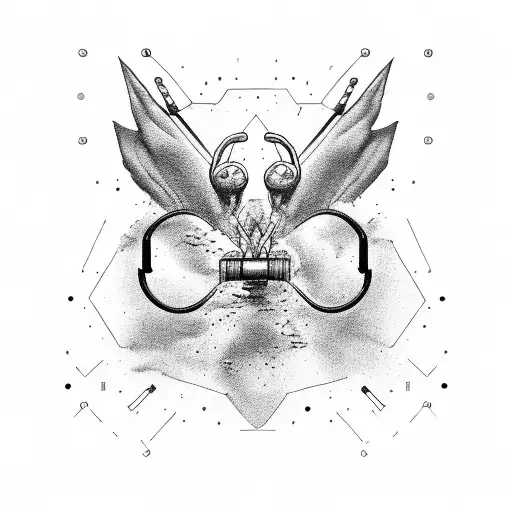 mental health and weight lifting tattoo design idea