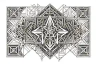 submissive slave chained tattoo design idea