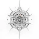 Celestial polyamory tattoo design idea