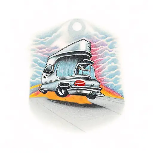 "RIP Raishaun Jefferson" picture of a highway with the words "Still rolling down the highway with my 40 between my lap tattoo design idea