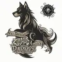 daddys whore tattoo design idea
