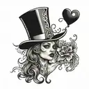 daddys whore tattoo design idea