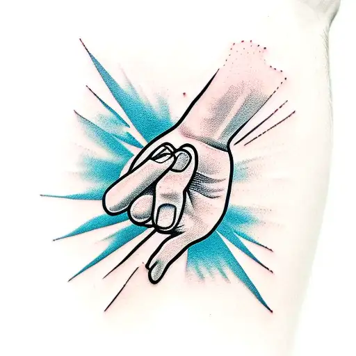 praying hands tattoo design idea